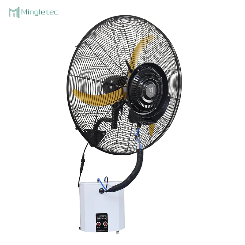 High Quality Industrial Large Wind Cooling Centrifugal Wall Mounted Misting Fans With Water Tank