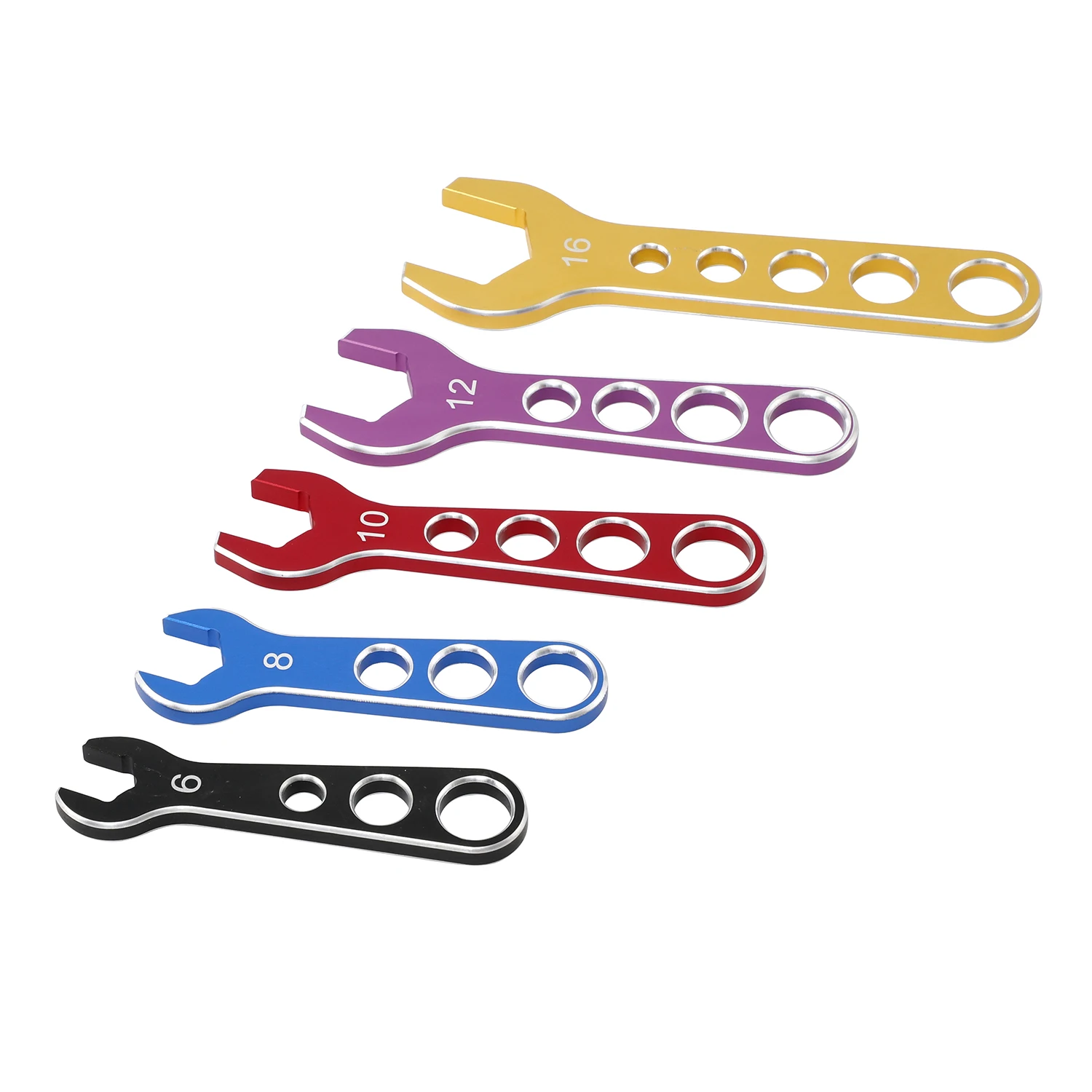5 Pieces Aluminum Billet Racing Sprint Car Tool Sets An Fitting Wrench Tool Set Spanner Hand Tool
