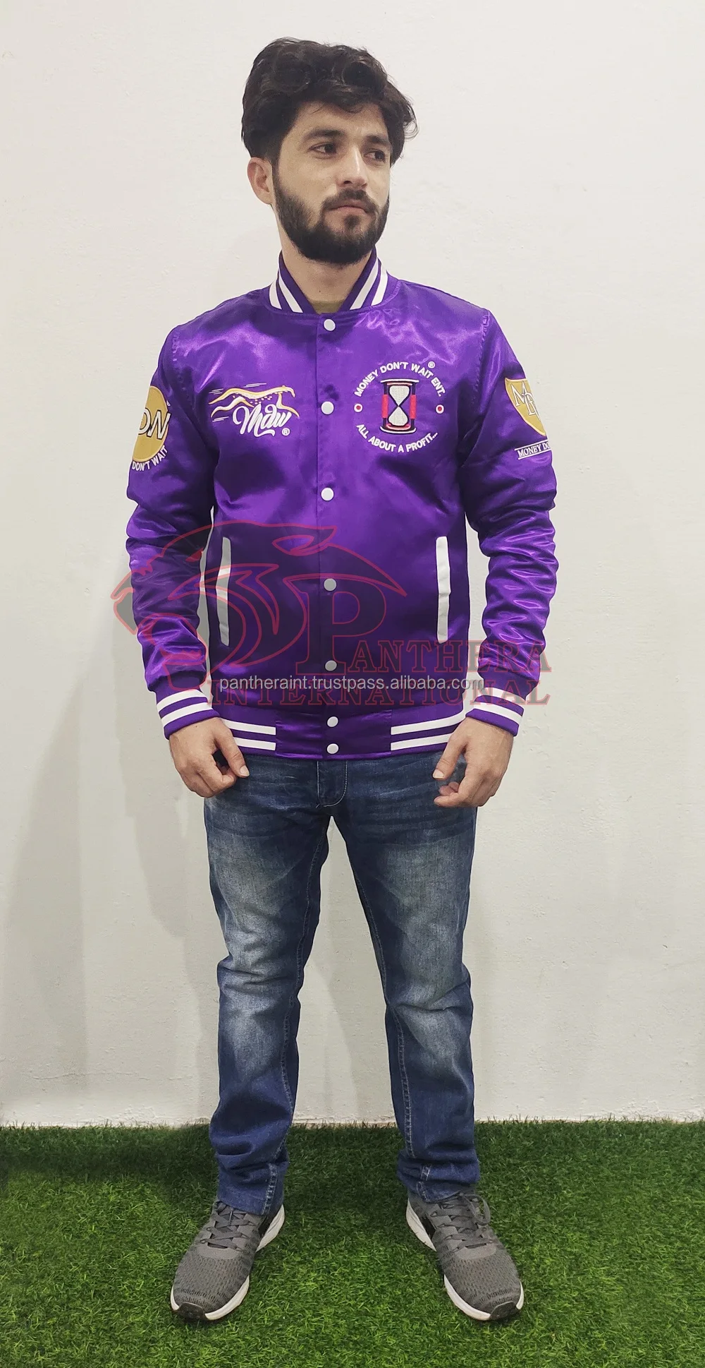 Custom High Quality Satin Bomber Jacket