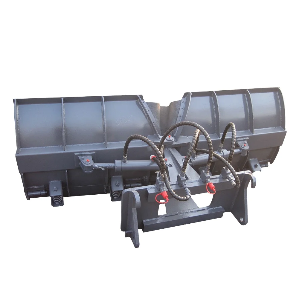 Loader Attachment Four-in-One Bucket Hydraulic Grab Fork Sweeper and Snow Blower-Construction Machinery Attachments
