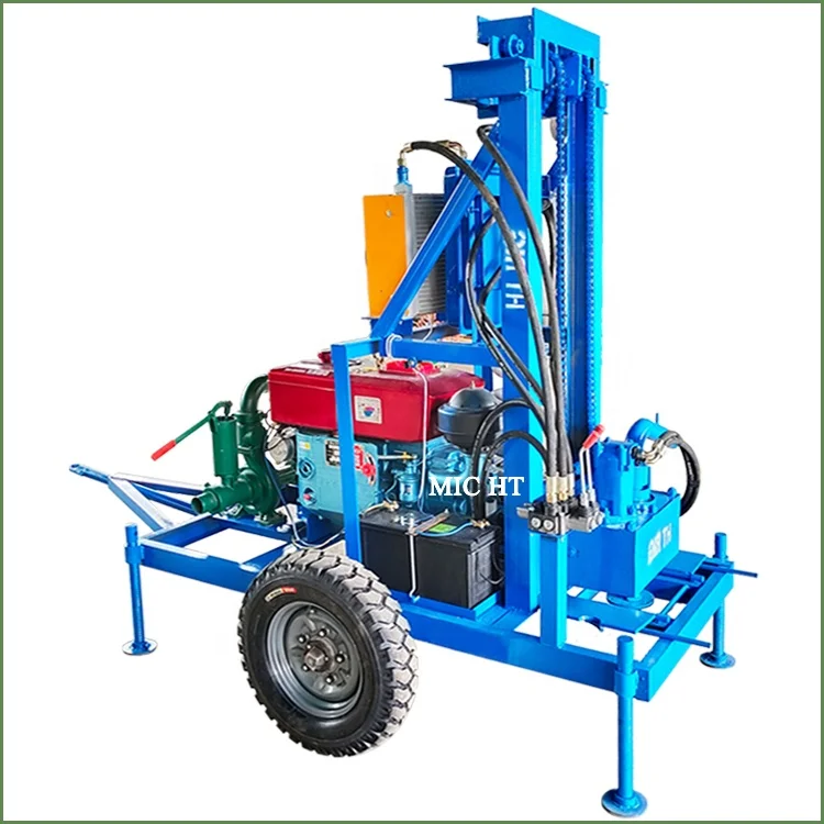 Top Drive Head Portable Small Deep Water Well Drill Rig