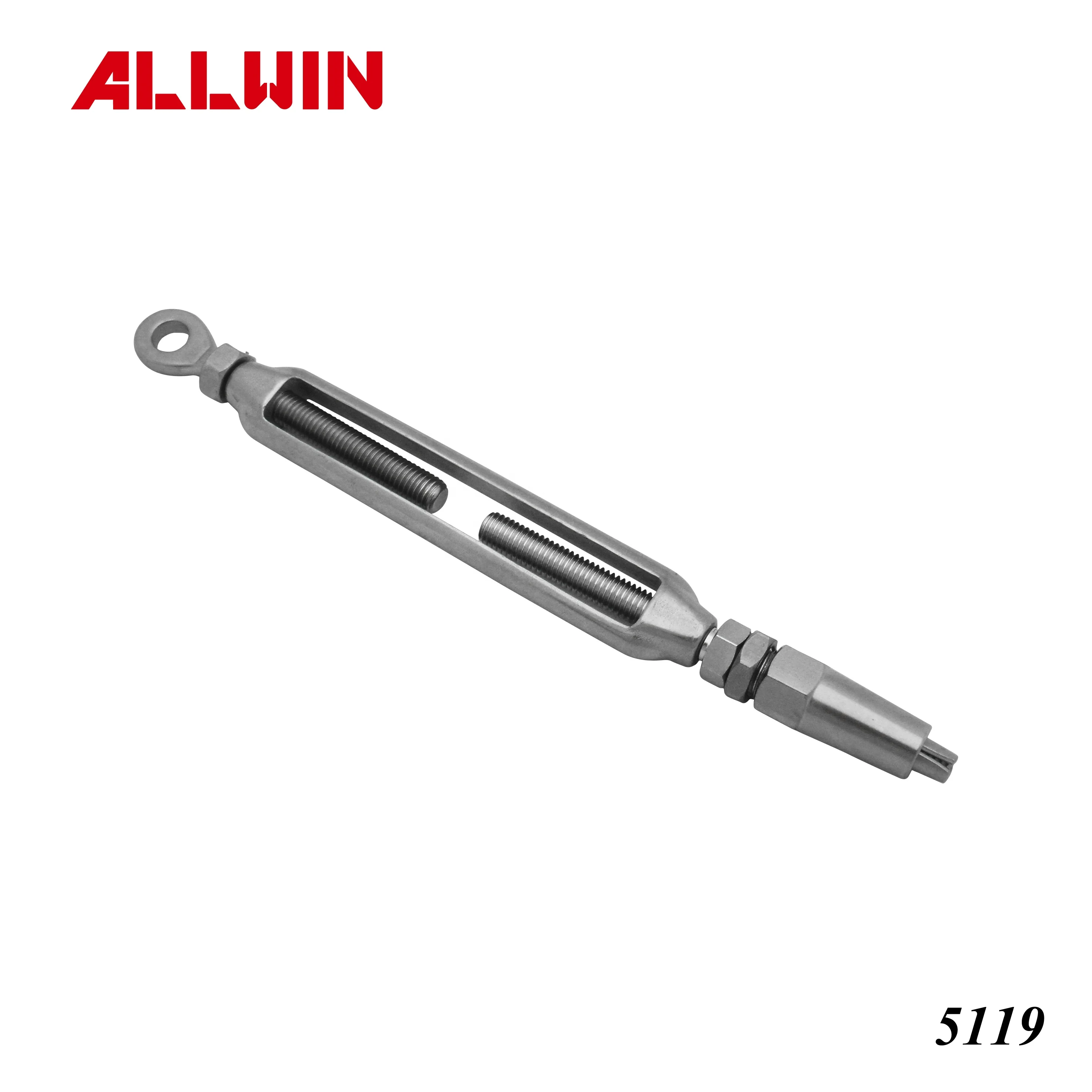 Stainless Steel Push Lock Lag Terminal Swageless Wire Rope Cable Fitting