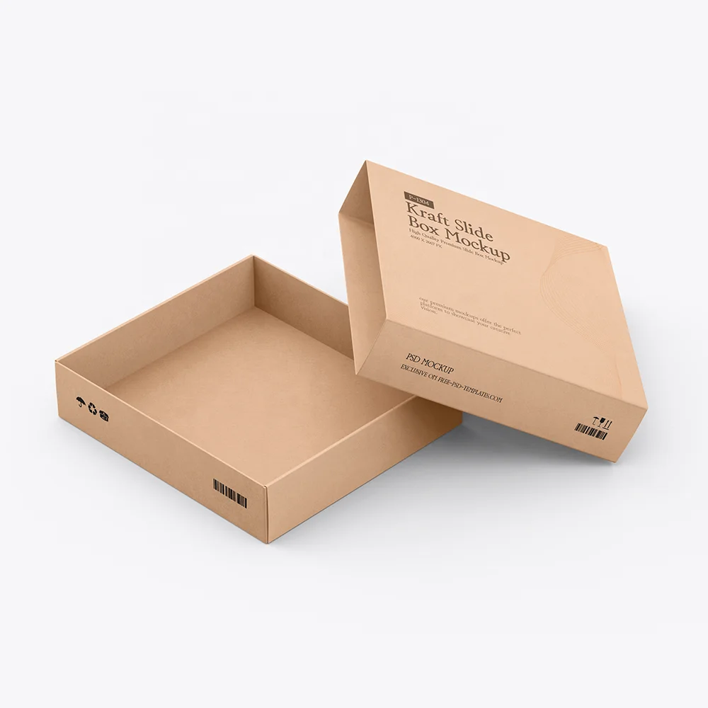 Custom Durable Craft Paper Box with Corrugated Design Offers Secure Postage and Reliable Shipping for Safe Deliveries