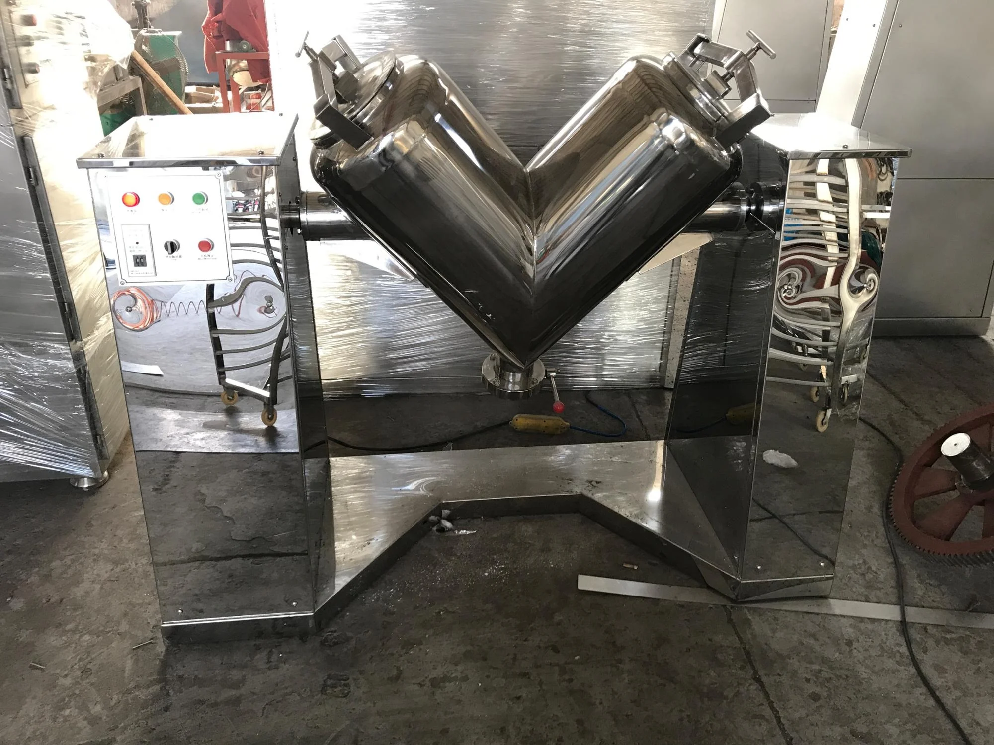 Stainless Steel Industrial V Blender Powder Mixer Price/v Shape Powder Mixer
