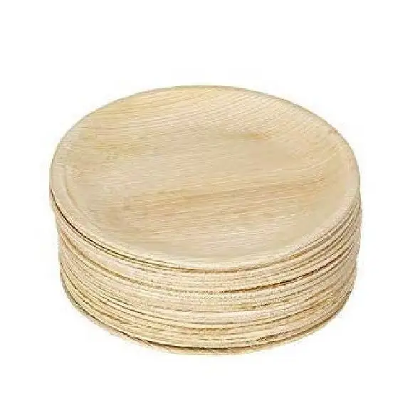 Areca disposable  Palm Leaf Plate 9 Inch, buffet plate 23 cm , Eco-Friendly , 100 % Natural, Bio- degradable