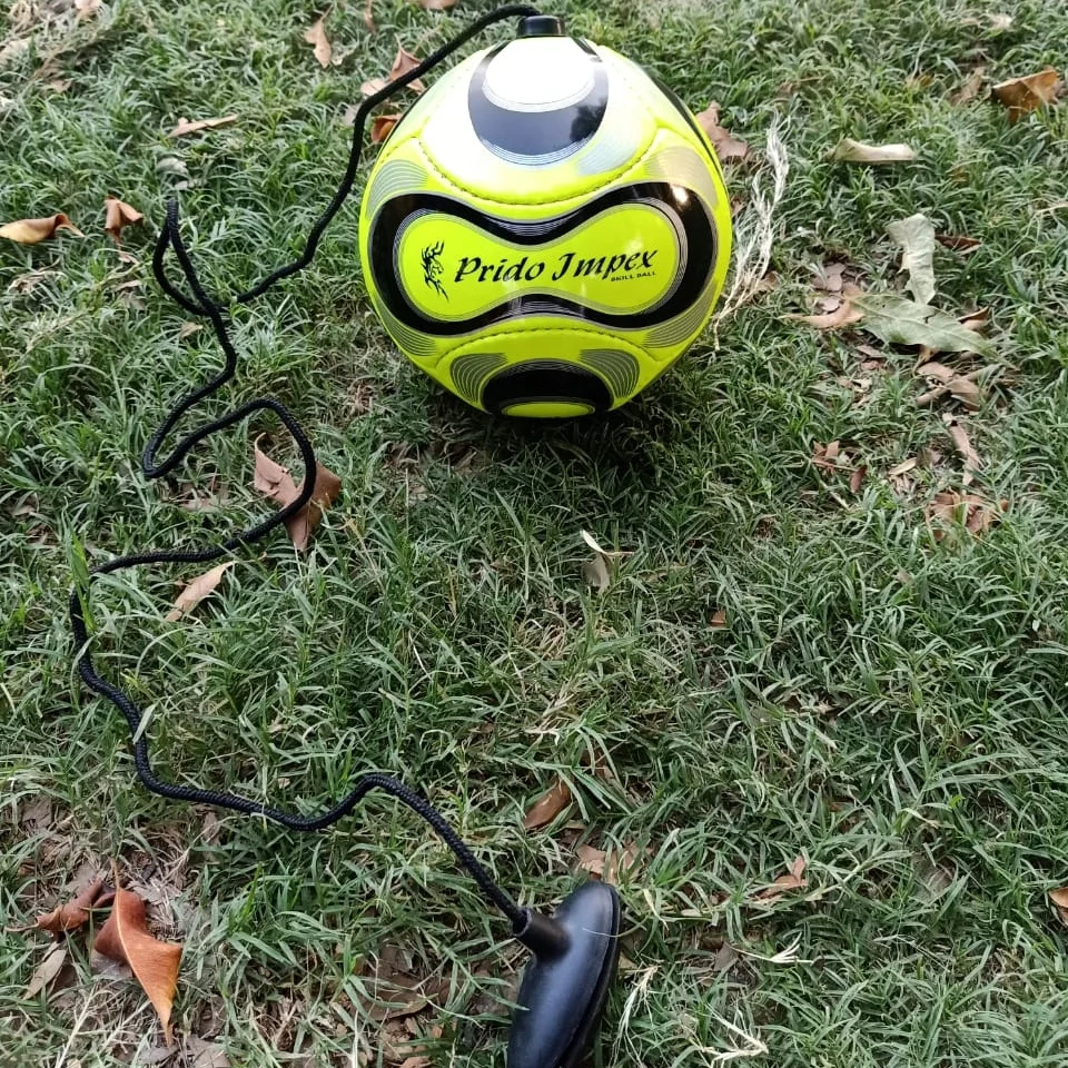 Training Soccer Ball Skill Soccer Ball Foot Control Kicking Practice Adjustable Cord Outdoor Soccer Equipment