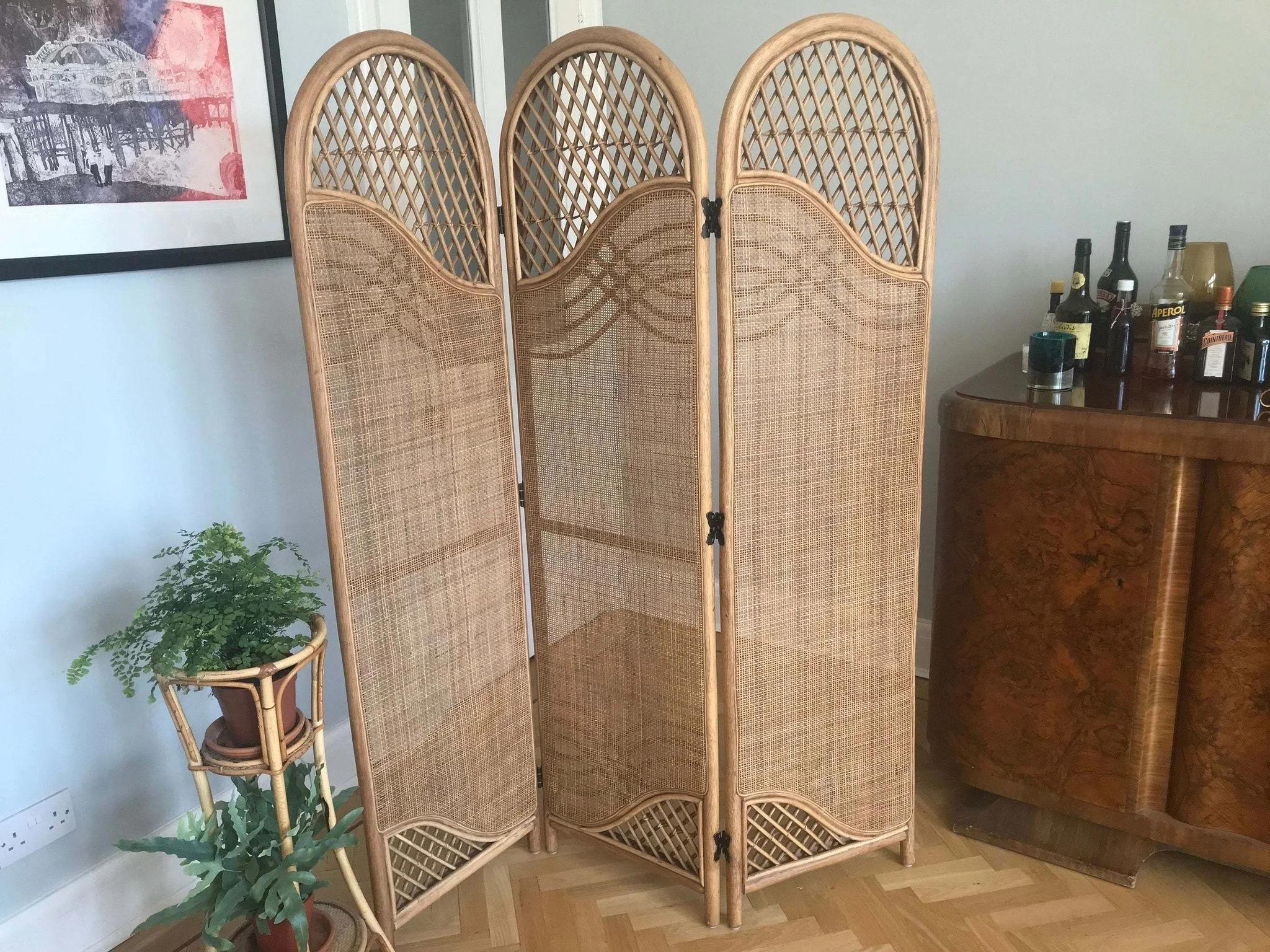 High Quality Rattan Cane Webbing Divider - Folding Screen - Room Divider Ms Rosie :+84 974 399 971 (WS)