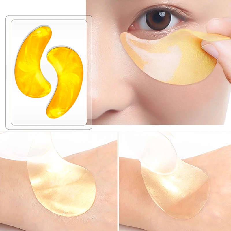 6000pcs Custom Private Label Korean Firming Anti-Aging Anti-Wrinkle Hydrogel 24k Gold Eye Masks With Collagen Under Eye Patches