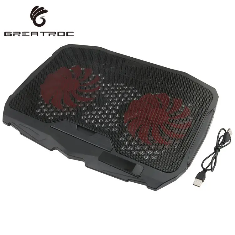 Great Roc laptop desk bed tray laptop angle adjustable with2 fans and LCD laptop cooler stand