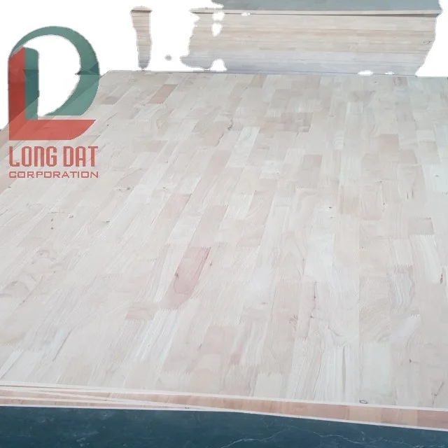 FSC Rubber wood panel- Rubber finger joint board - custom wood cutting board