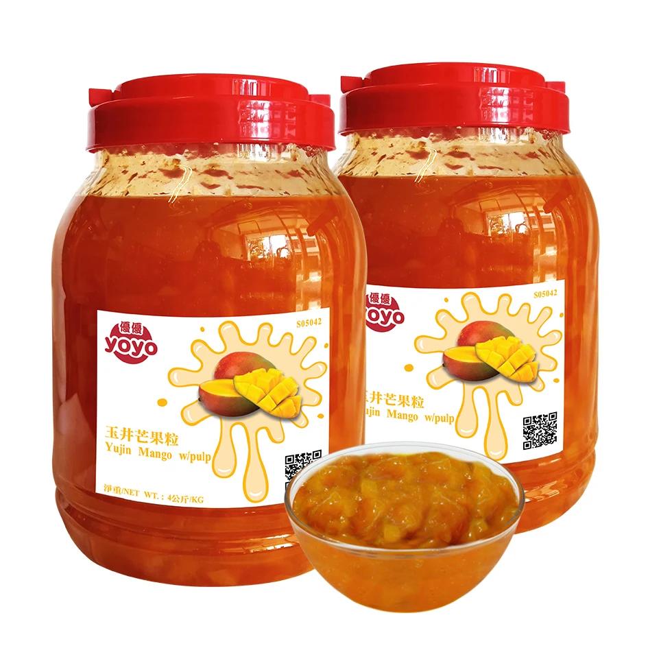 Пузырьковый чайный сироп фруктовый манго варенье с целлюлозой для напитков