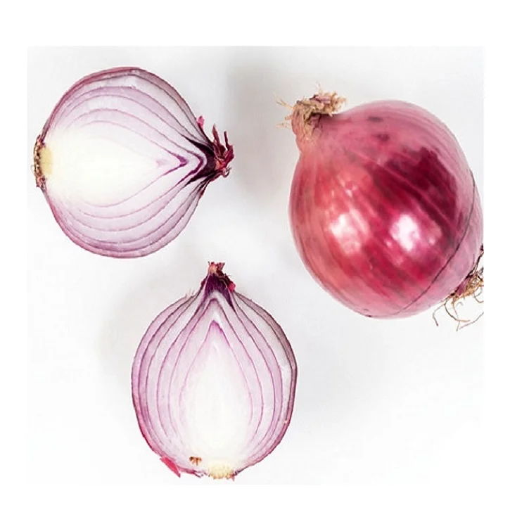 Red Fresh Onions Produced and Organically Grown Vegetables in Indian Agricultural Lands at Best Wholesale Rate