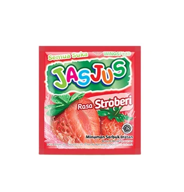 Top Product Jasjus Powder Drink 8gr Strawberry Flavor Normal Fresh Sweet Fruity Taste Hot Sale Powder Drink Fruit Juice