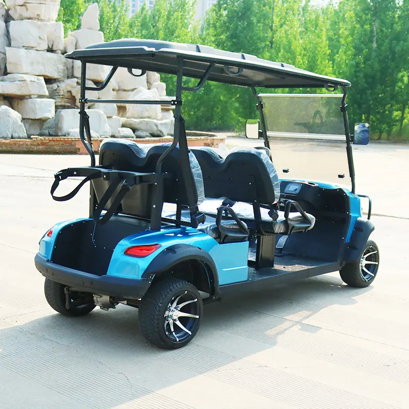 Hunting Street Legal 6 Seater Electric GolfCar 4x4 Golf Cart DOM with Curtis Controller & KDS Motor