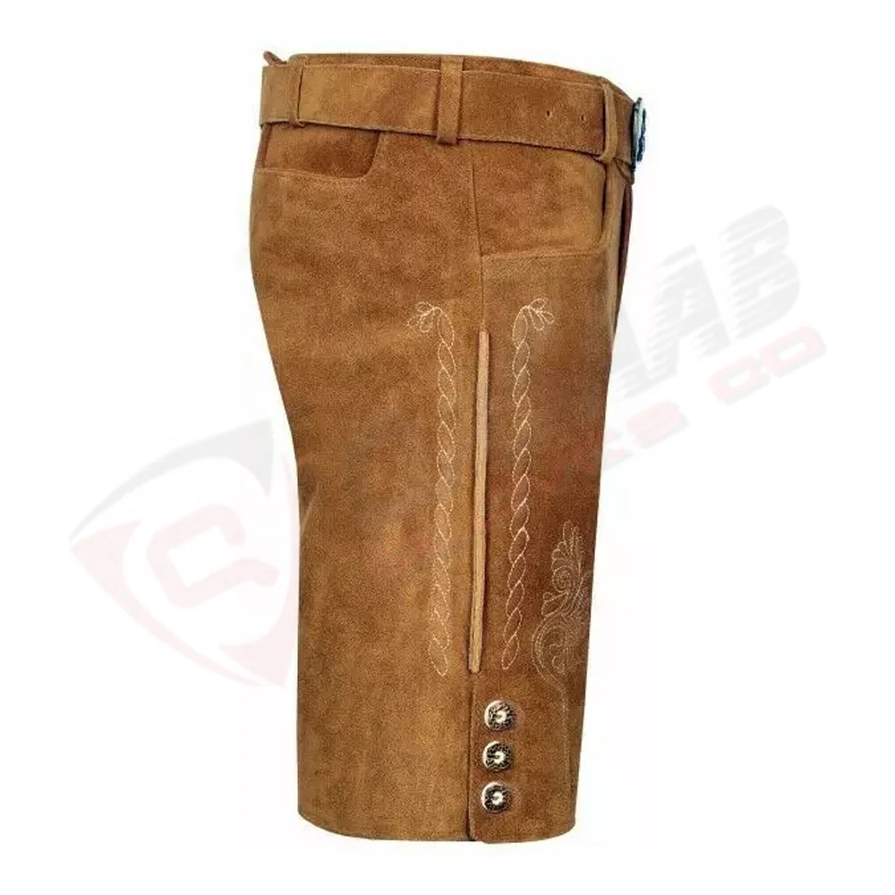 Men & Women Breathable Bavarian Lederhosen Short-Bert Latest-Germans Bavarian-shorts With-belt