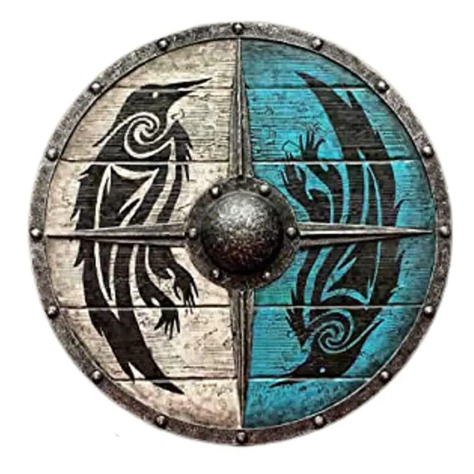 Medieval Warrior Viking Shield Round Raven, Cosplay Armor Templar Battle Ready