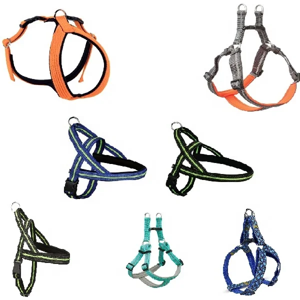 Best Printed Nylon Walking Dog Harness Vest XL Size Tactical Style with Leather Neoprene Polyester Material for Sale