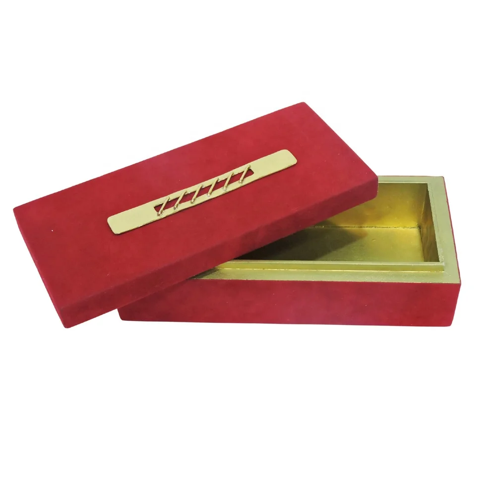 Бархатная Подарочная коробка Роскошный стиль красный цвет бархатная для ювелирных изделий в квадратной форме горячая Распродажа подарочная упаковочная