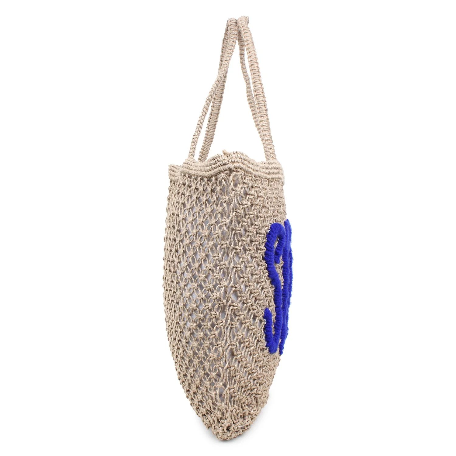 Модная Летняя женская пляжная дорожная сумка ручной работы из натурального джута вязаная крючком сумка-тоут для покупок оптовая продажа модная сумка-Макраме