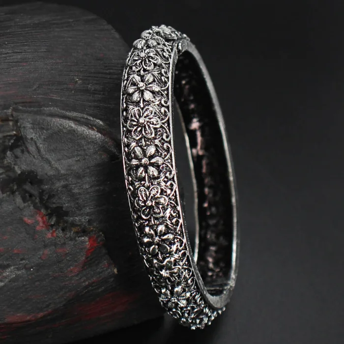 Top Selling Kada Bangle in Oxidize Silver finish Indian Traditional Fashion Jewelry Bracelet Bangles for women