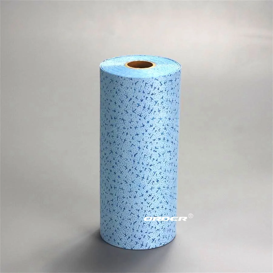 Small roll 100% melt-blown pp industrial cleaning cloths wipes wiping rags melting blown wipes