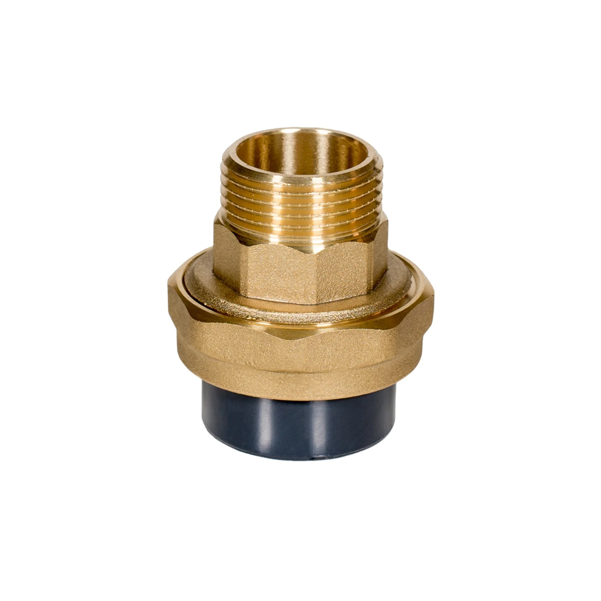 Brass male Threaded Union  /  UPVC IRRIGATION PIPE SYSTEMS PN16 ASTM / 2inch / 2021 Factory direct sale /  pipe fittings thread