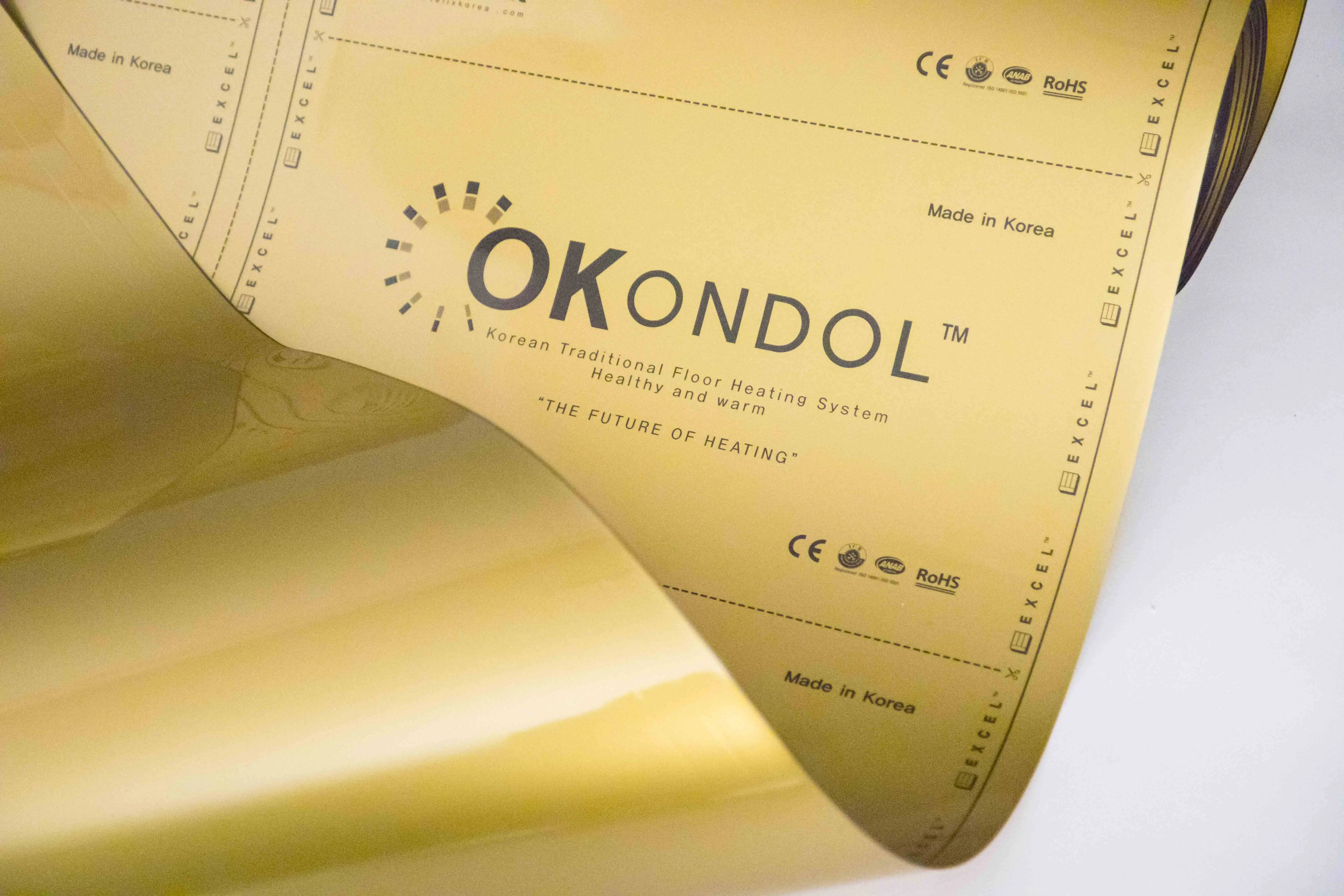 FELIX KOREA OK ONDOL Heating film PTC Premium Carbon Far infrared Ray Electric Overall Floor Heating Film