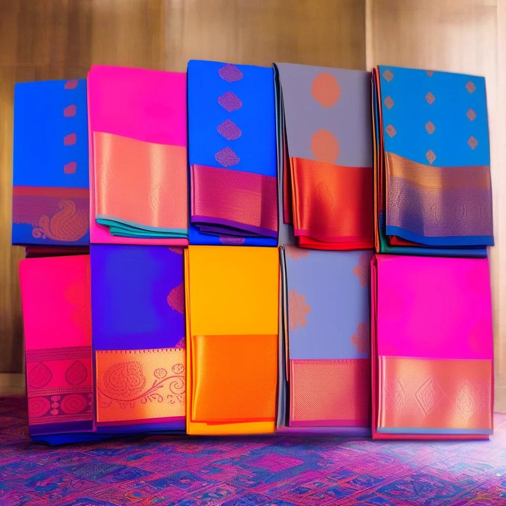 Kanchi Gift Semi Silk Sarees Indian & Pakistani Clothing Essentials