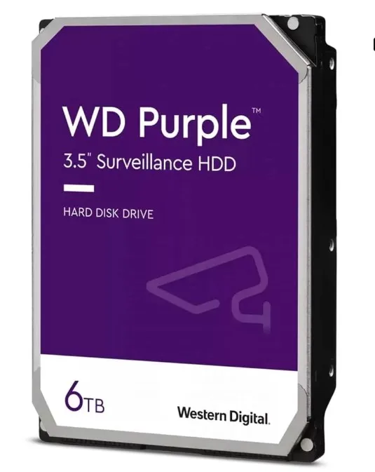 Purple 6TB HDD SATA 5400 Rpm 256MB Cache Monitor CCTV With DVR Hard Drive WD60PURZ with good price in stock