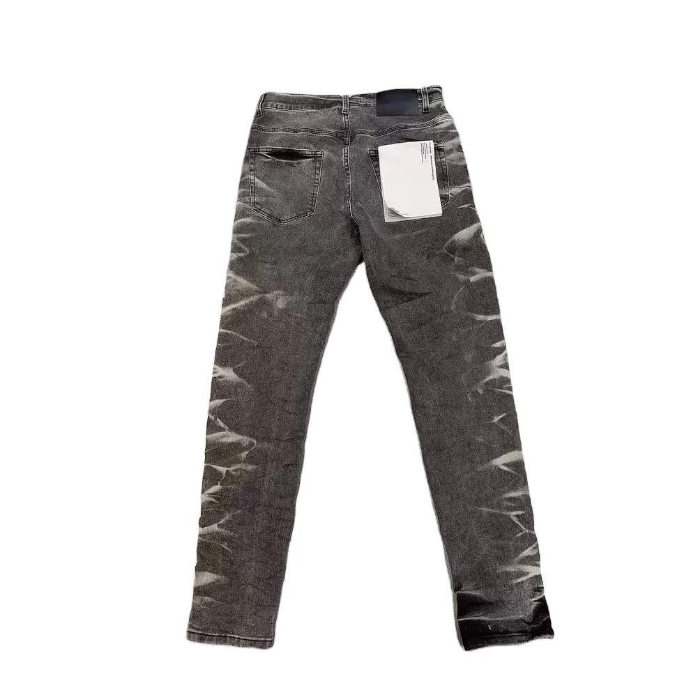 Purples jeans Repair Low Rise Skinny Denim high street old tie-dye jeans pants