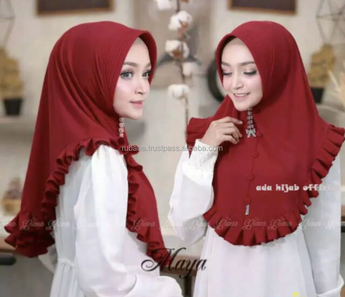 HIJAB INSTANT Новый BERGO KHIMAR с супер JILBAB DESINGE вирусный хиджаб