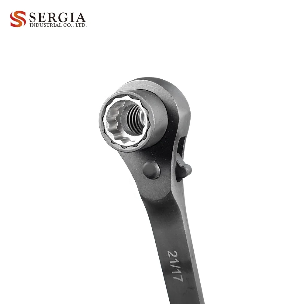 Taiwan High Quality 12PT Plum 8 in 1 Double End 21/17 13/10 19/14 12/8 Ratchet Wrench