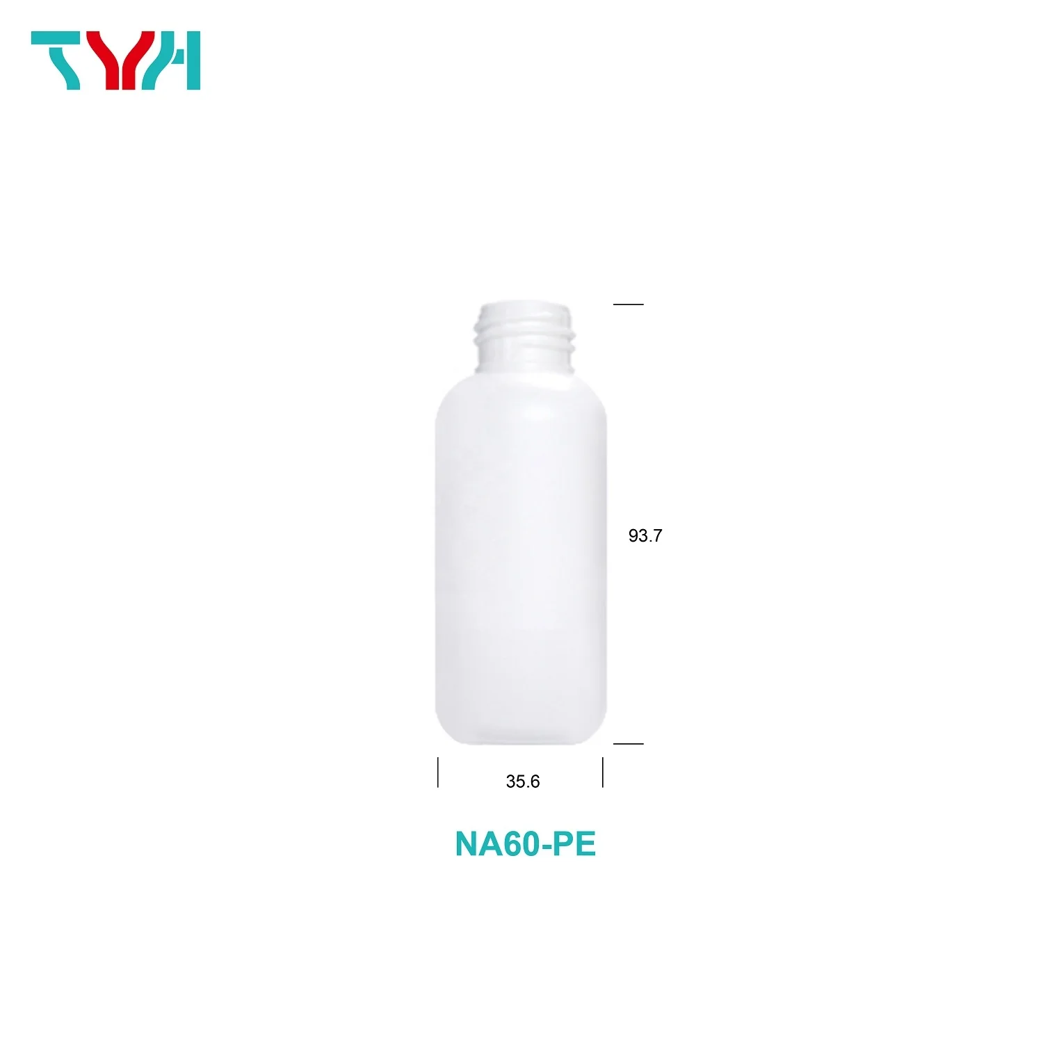 60ml PCR 100% 30% 50% HDPE White Milky Green Boston Round Plastic Empty Bottle Eco-Friendly  (NA60-PCRPE)