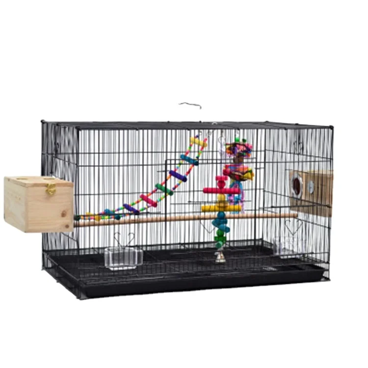 [Elosung] Free Shipping Stainless Steel Bird Cage - Collapsible, Large, For Lovebird & Macaw Breeding, Big Size, 1pc For Sale