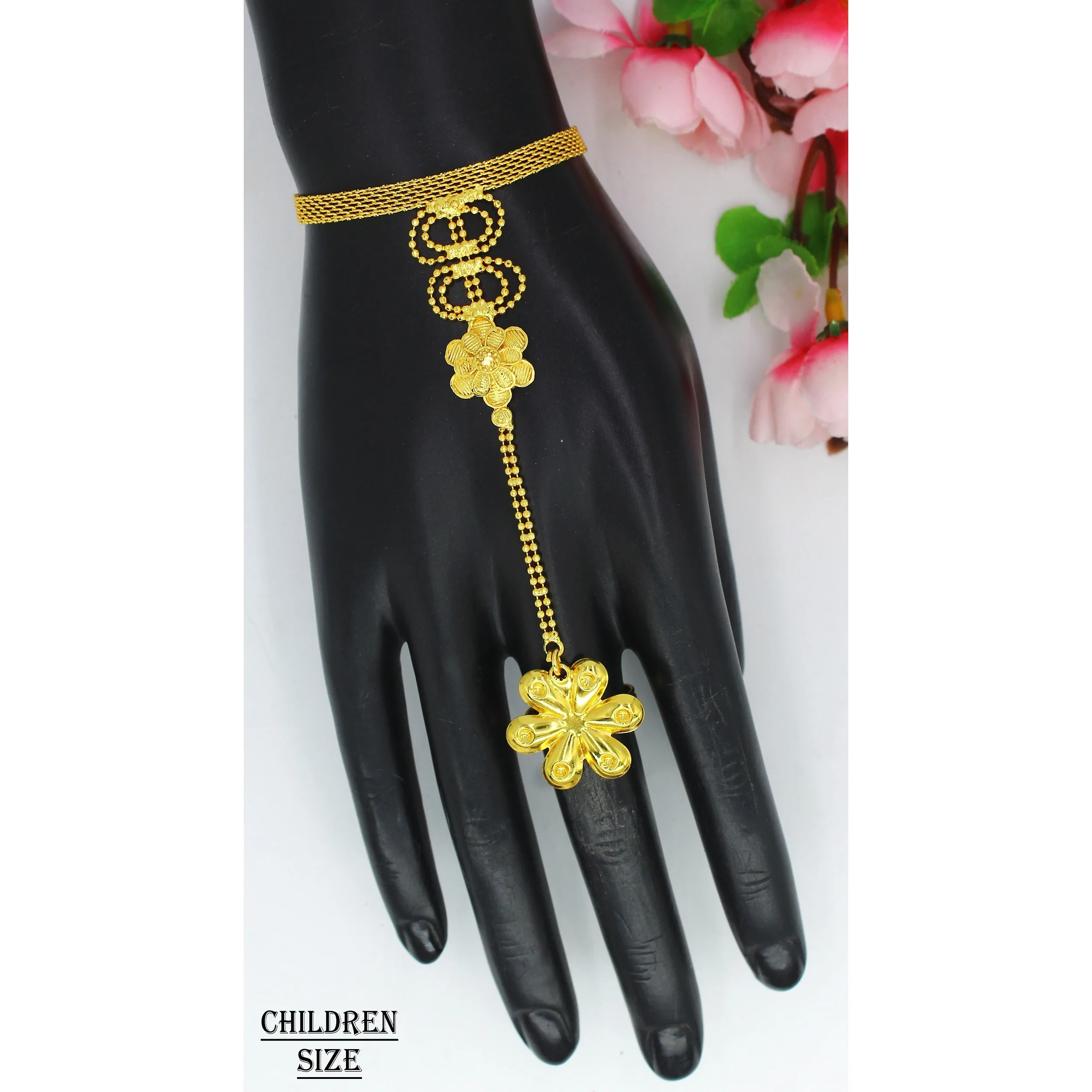 bracelet Jewelry  wholesale price women baby jewellery dubai indian gold plated kids brass material dubai jewelry indian