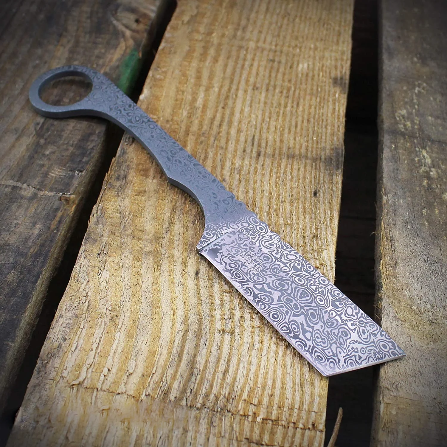 Бритва из дамасской стали с фиксированным лезвием одноразовая прямая лезвие для парикмахера прямым футляром