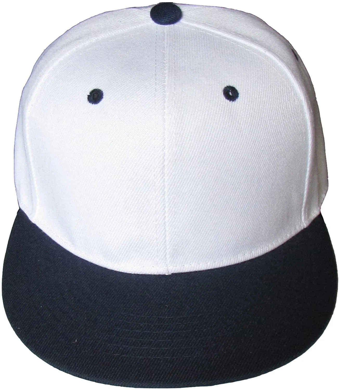 Wholesale OEM Cheap Price Cotton Custom Snapback Hat Cap Blank Snapback Flat Brim |White & Black Pinstripes Dad Hat Snapback Cap
