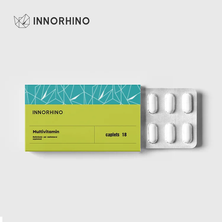 Branded Blister Pack Paper Sleeves Health Supplement Paper Box Packaging for Wellness & Pharmaceutical Product INNORHINO