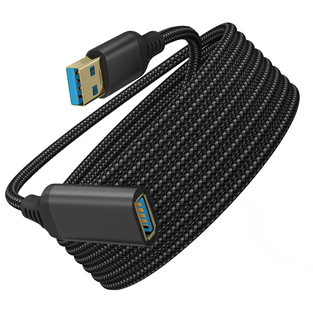 USB Extender Cord  Factory custom USB 3.0 Extension Cable with 5gbps Data Transfer for computer HDD camera printer