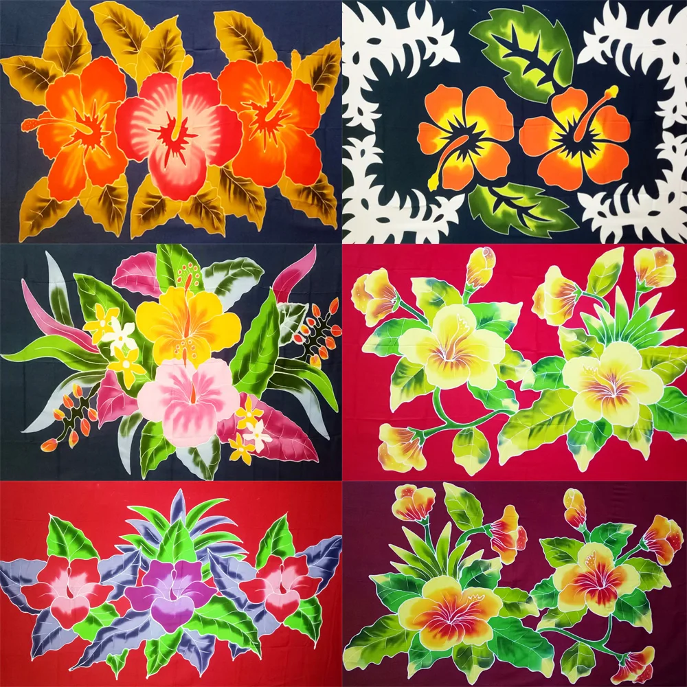 Women Beachwear Fashion Sexy Bali Hand Painted Sarongs Rayon Batik Full Handmade Tropical Flower Summer  Season