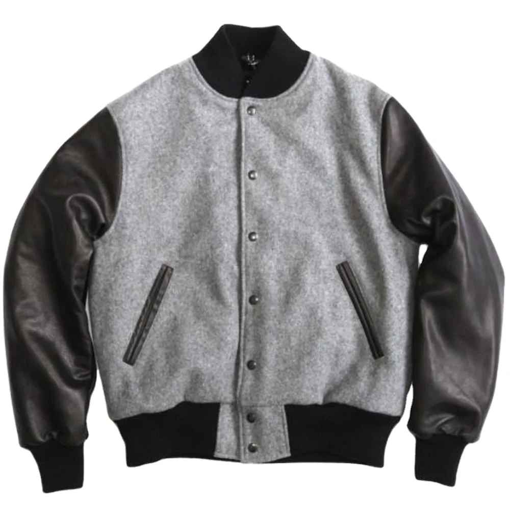 Wholesale Men Custom Cotton Fleece Baseball Jacket Letterman Blank Hooded Varsity Jacket
