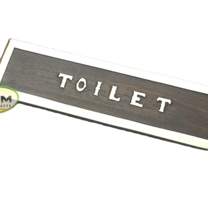 Высшее качество деревянная тарелка с морским узором украшенная латунной инкрустацией «туалет»