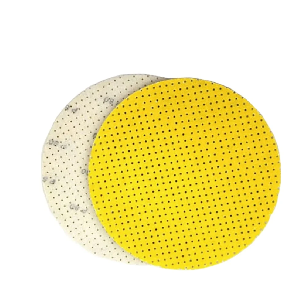Premium Konaflex-Golden Yellow 9inch(225mm) Multi-Holes Hook&Loop Sanding Disc