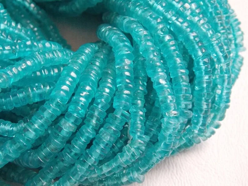 Sky Blue Apatite Smooth Tyre Wholesale Price New Arrival