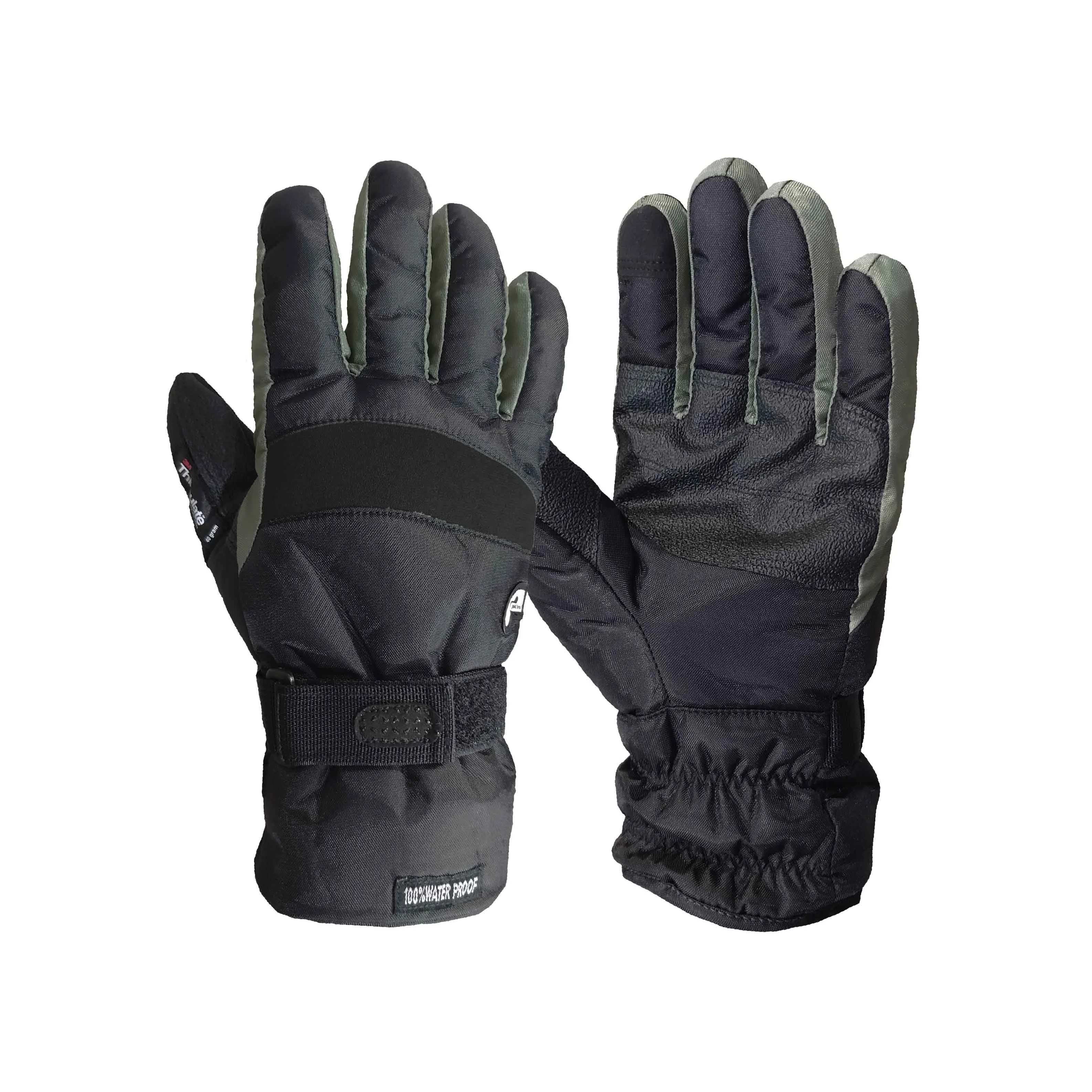 Custom Logo Red Full Finger with Anti-Slip 3M Thinsulate Waterproof Warm Winter Gloves Full-Grip Gloves