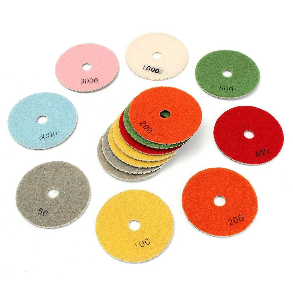 Diamond plated pad polishing ceramic