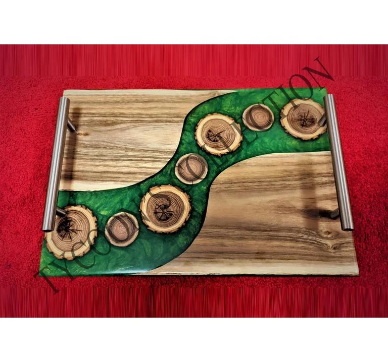 
Сервировочный поднос из эпоксидной смолы 