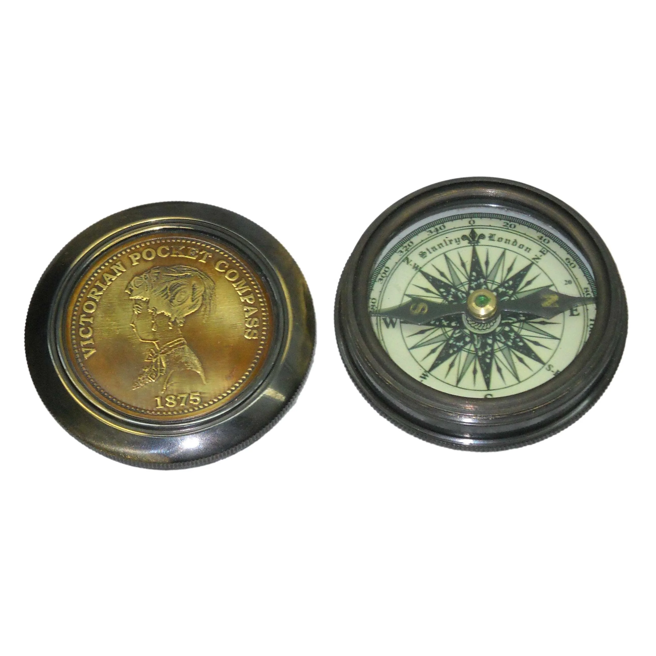 Compass Antique Design For Sale Brass Luminous Compass New Portable Travel Hiking Pocket Outdoor Classic Watch Style Camping