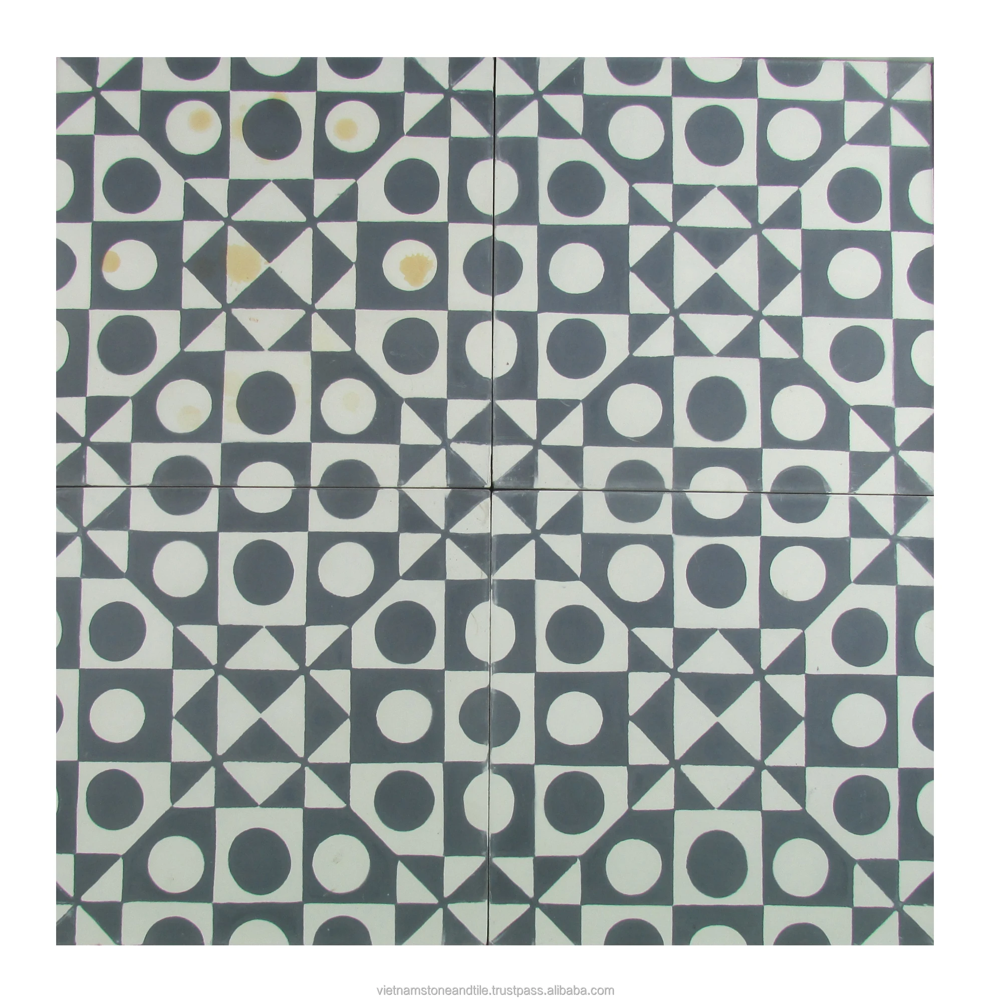 2024 New Design Decorative Floor Tiles Moroccan Handmade Cement Terrazzo Tiles for Floor and Cladding Wall Tile
