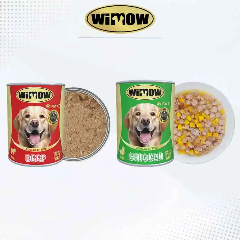 Natural Chicken & Beef Wet Canned Dog Food High Protein Pet Food and Snacks Creamy Wet Treat Puree Pate